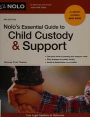 Cover of Nolo's essential guide to child custody & support