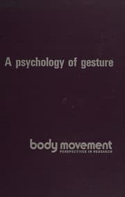 Cover of A psychology of gesture