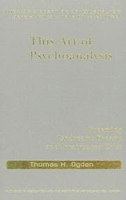Cover of This art of psychoanalysis
