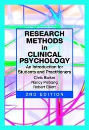 Cover of Research Methods in Clinical Psychology