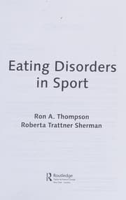Cover of Eating disorders in sport