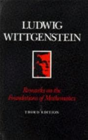 Cover of Bemerkungen über die Grundlagen der Mathematik