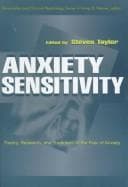 Cover of Anxiety sensitivity