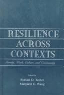 Cover of Resilience across contexts