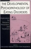 Cover of The developmental psychopathology of eating disorders
