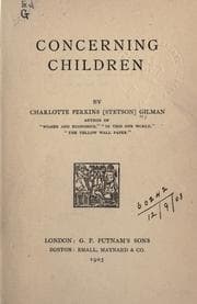 Cover of Concerning children