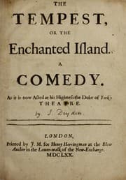 Cover of The Tempest or The Enchanted Island