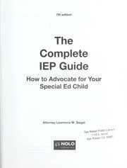 Cover of The complete IEP guide