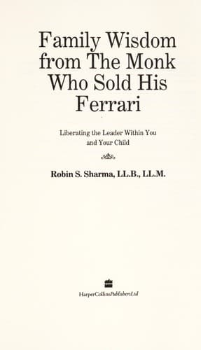 Cover of Family Wisdom from the Monk Who Sold His Ferrari