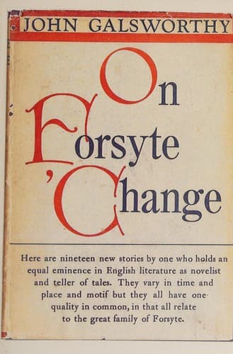 Cover of On Forsyte 'Change