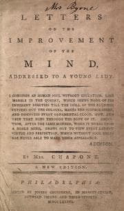 Cover of Letters on the improvement of the mind
